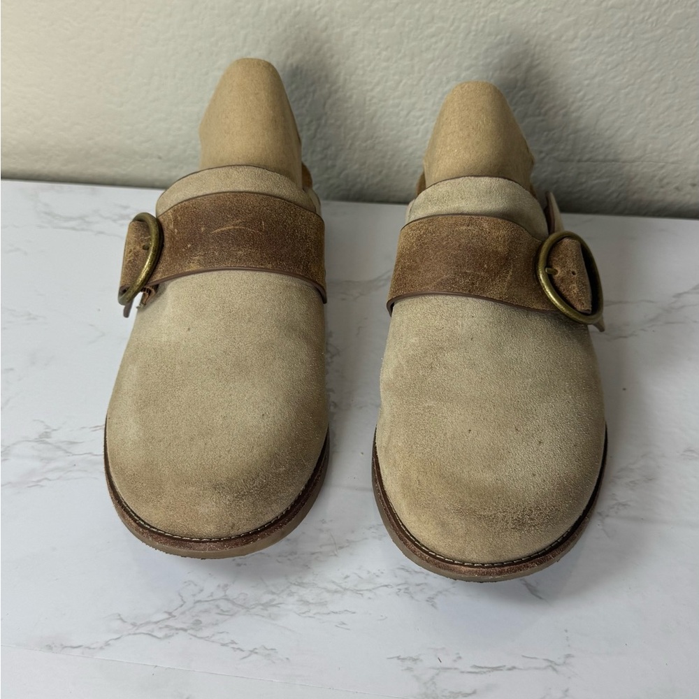 Sofft Miliani Mule Suede Leather Size 8 Comfort Slip-On Clogs Neutral Slides - Picture 3 of 7